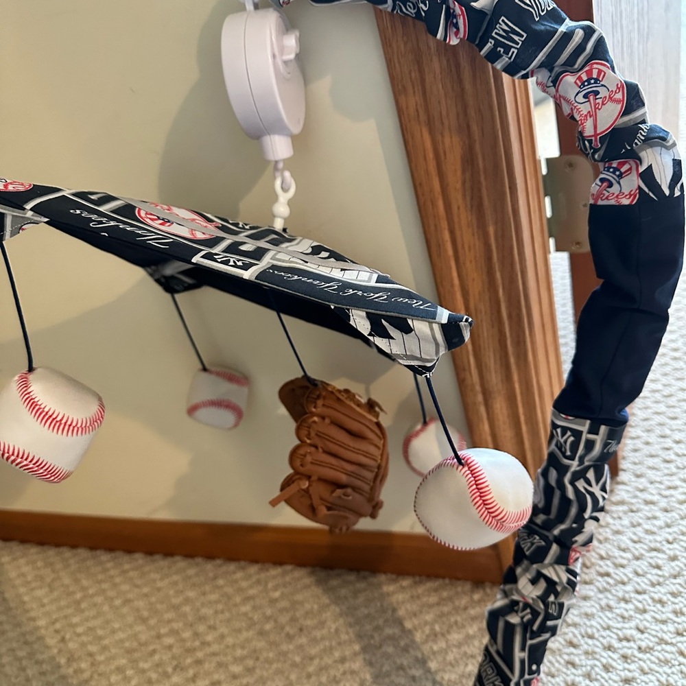 Baseball Yankees Baby Mobile